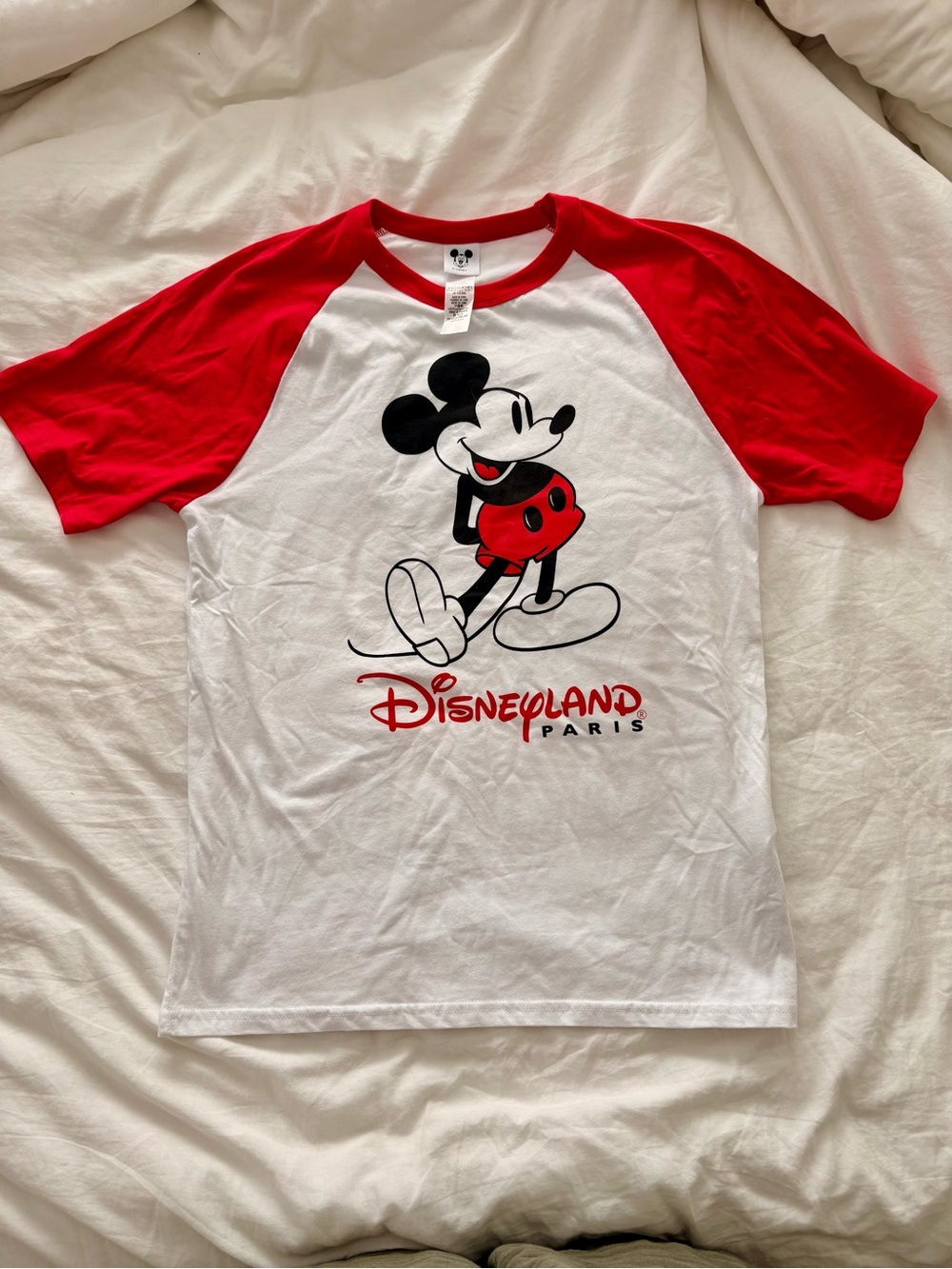 Mickey Mouse Red & White Raglan Tee